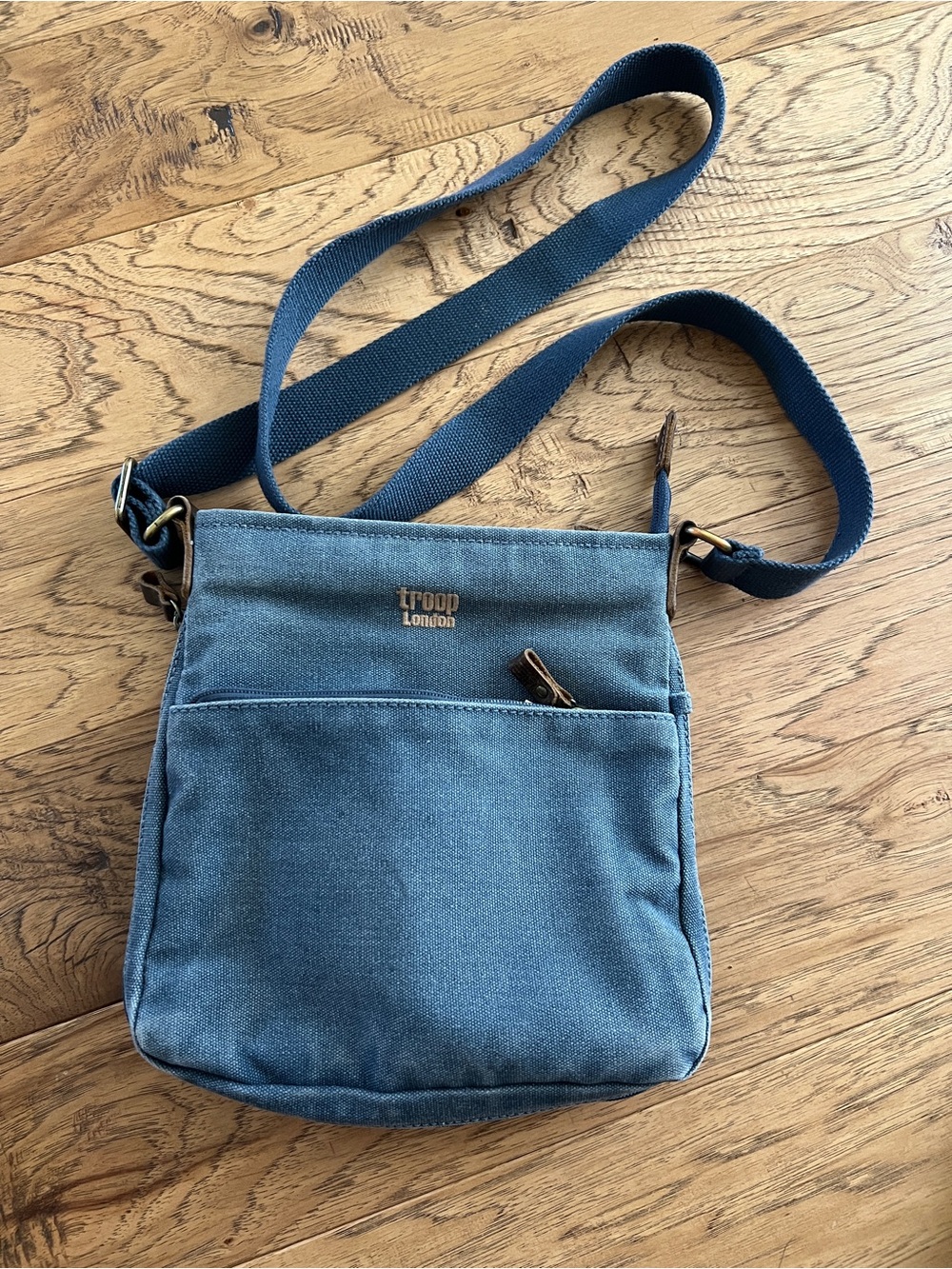 Troop London Classic Crossbody Bag TRP0237 Blue